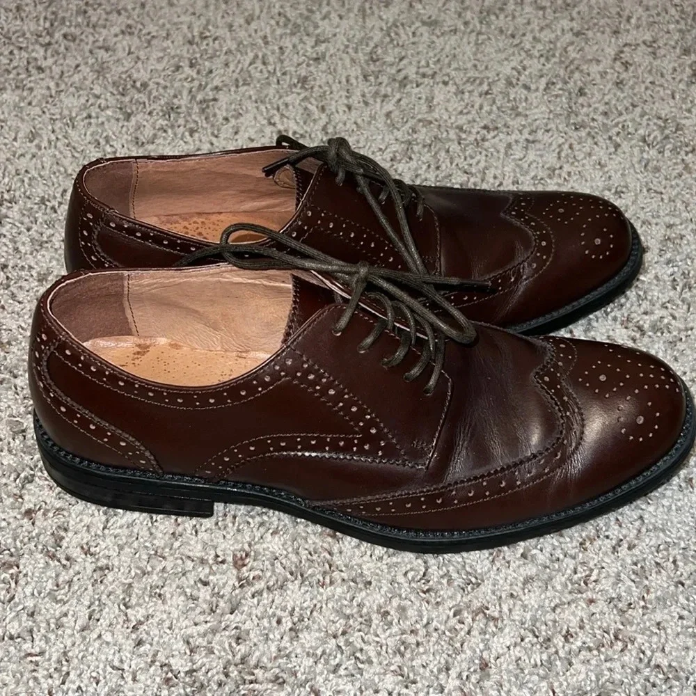 Lands End Men’s Lace Up Oxford Shoes